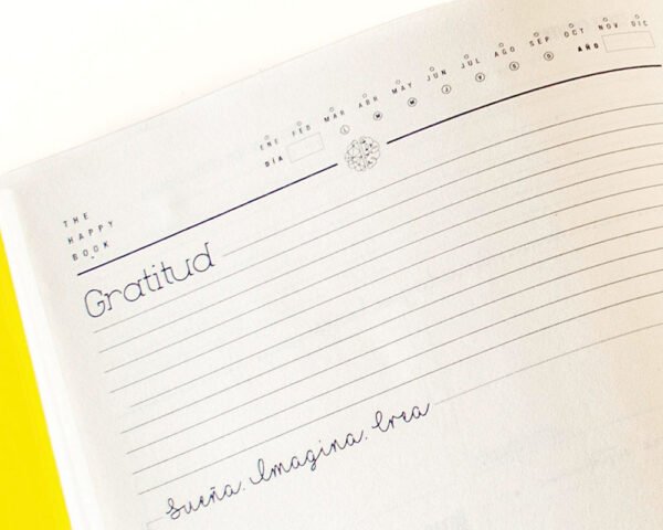 Diario de gratitud, visualización y mindfulness. Happy Book. Entrena un cerebro creativo, productivo y feliz